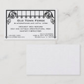 Schmiedeeisen-Visitenkarte Visitenkarte (Vorne/Hinten)