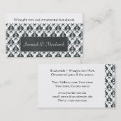 Schmiedeeisenmetallverarbeitung Visitenkarte (Vorne/Hinten)