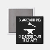 Schmiedekunst ist billiger als Heilsonne Magnet (Vorderseite/Rückseite)