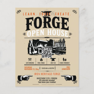 Schmiedeofen-Open-Haus Flyer