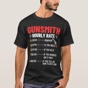 Schmiedewaffe Gunsmith Guns Maker Quotes 3 T-Shirt