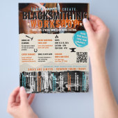 Schmiedewerkstatt Flyer pur (Hand)