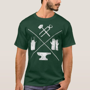 Schmiedewerkzeuge Schmiedekunst Schmied T-Shirt
