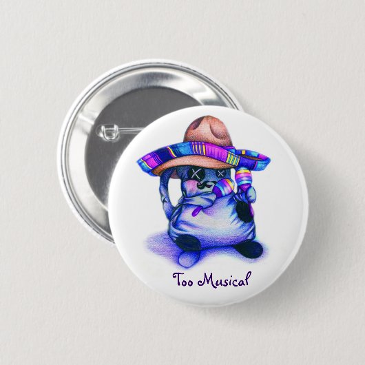 "Schmiere-Auch Musical" Knopf Button (Vorne & Hinten)