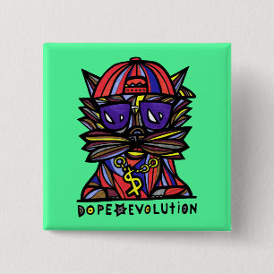"Schmieren-Evolutions-" Quadrat-Knopf Button