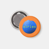 Schminke. Stries Magnet (Vorderseite/Rückseite)