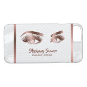 Schminken Eyebrow Eye Long Beautiful Lashes Rose G Case-Mate iPhone Hülle (Rückseite (Horizontal))