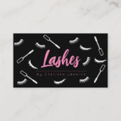 Schminken und Schwarze Lashes Visitenkarte (Vorderseite)
