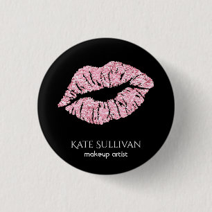 Schminkkünstler chic pink lips button