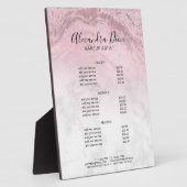 Schminkservice für Rosa Glitzer Fotoplatte (Seite)