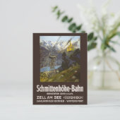 Schmittenhoehe-Bahn Austria Vintage Poster 1930 Postkarte (Stehend Vorderseite)