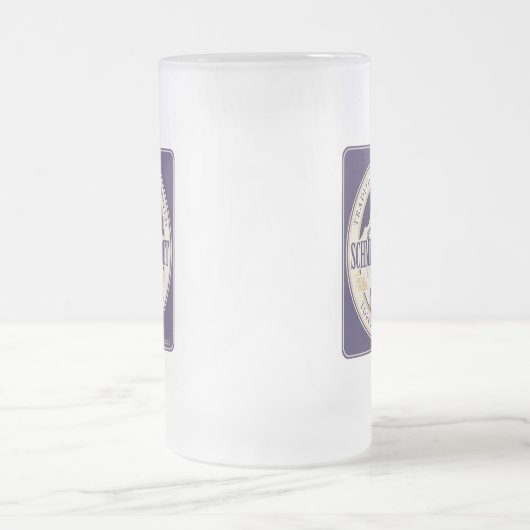 Schmitty Stout Bier-Tasse Mattglas Bierglas (Mittel)