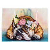 Schmollende Prinzessin Gift Bag Große Geschenktüte (Vorderseite)