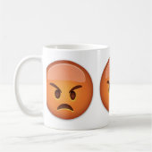 Schmollendes Gesicht Emoji Kaffeetasse (Links)