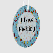 Schmuck - Anhänger - Bobs und Köder fischen Ornament (Vorderseite)