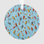 Schmuck - Anhänger - Bobs und Köder fischen Ornament (Rückseite)