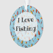 Schmuck - Anhänger - Bobs und Köder fischen Ornament (Vorderseite)