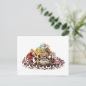 Schmuck auf weiß postkarte (Stehend Vorderseite)