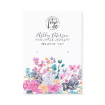 Schmuck aus getrocknetem Wildblumenlogo