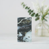 Schmuck aus grauem Marmor, Edelstein Boutique Visitenkarte (Stehend Vorderseite)