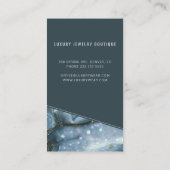 Schmuck aus grauem Marmor, Edelstein Boutique Visitenkarte (Rückseite)