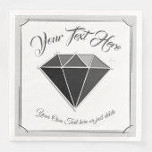 Schmuck aus schwarzem Diamant Serviette (Vorderseite)