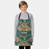 Schmuck Box Blumenmuster Muster Schürze (Getragen)