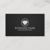 Schmuck Bright Diamond Carbon Fibre Visitenkarte (Vorderseite)