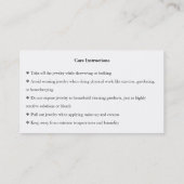 Schmuck Care Gold Drehbuch Danke Karte (Rückseite)