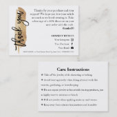 Schmuck Care Gold Drehbuch Danke Karte (Vorne/Hinten)