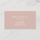 Schmuck Design Diamantschmuck Dusty Rose Gold Visitenkarte (Rückseite)