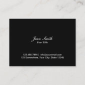 Schmuck Design Stilvoller Gold Glitzer Moderne Visitenkarte (Rückseite)