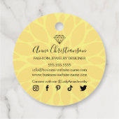 Schmuck Designer Boutique Diamond Beads Gems Hang Geschenkanhänger (Rückseite)