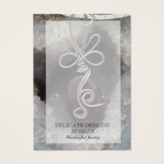 Schmuck-Designer für Drahtseile mit Werbekarten (Vorderseite)