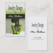 Schmuck-Designer-Gewohnheits-Juwelier Visitenkarte (Vorne/Hinten)