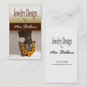 Schmuck-Designer-Gewohnheits-Juwelier Visitenkarte (Vorne/Hinten)