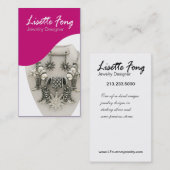 Schmuck-Designer-Gewohnheits-Juwelier Visitenkarte (Vorne/Hinten)