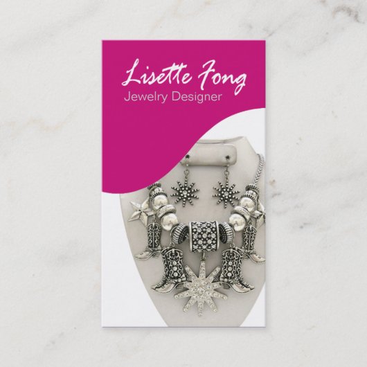 Schmuck-Designer-Gewohnheits-Juwelier Visitenkarte (Vorderseite)