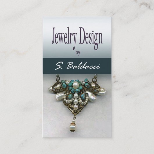 Schmuck-Designer-Gewohnheits-Juwelier Visitenkarte (Vorderseite)