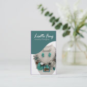 Schmuck-Designer-Gewohnheits-Juwelier Visitenkarte (Stehend Vorderseite)