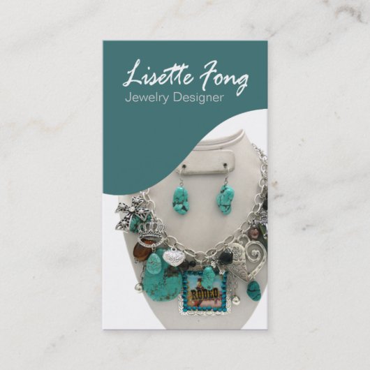 Schmuck-Designer-Gewohnheits-Juwelier Visitenkarte (Vorderseite)