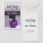 Schmuck-Designer-Gewohnheits-Juwelier Visitenkarte (Vorne/Hinten)