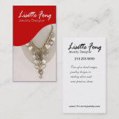Schmuck-Designer-Gewohnheits-Juwelier Visitenkarte (Vorne/Hinten)