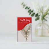 Schmuck-Designer-Gewohnheits-Juwelier Visitenkarte (Stehend Vorderseite)