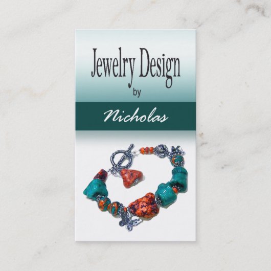 Schmuck-Designer-Gewohnheits-Juwelier Visitenkarte (Vorderseite)