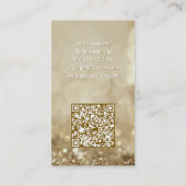 Schmuck Designer Gold Sparkle Luxuriös Visitenkarte (Rückseite)