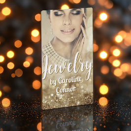 Schmuck Designer Gold Sparkle Luxuriös Visitenkarte