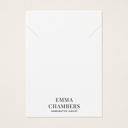 Schmuck Designer Necklace Bracelet Business Card (Vorderseite)