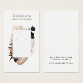 Schmuck Designer Terracotta Black Drop Earring (Vorne & Hinten)