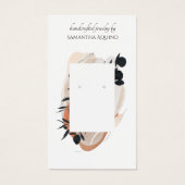 Schmuck Designer Terracotta Black Drop Earring (Vorderseite)